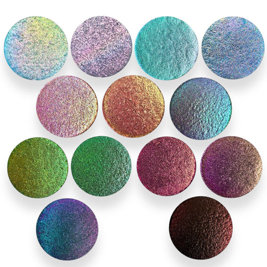 13 multichrome color changing eyeshadows - Ashley Mateo Beauty