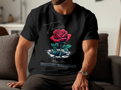 'Thrive' Rose Mental Health TShirt