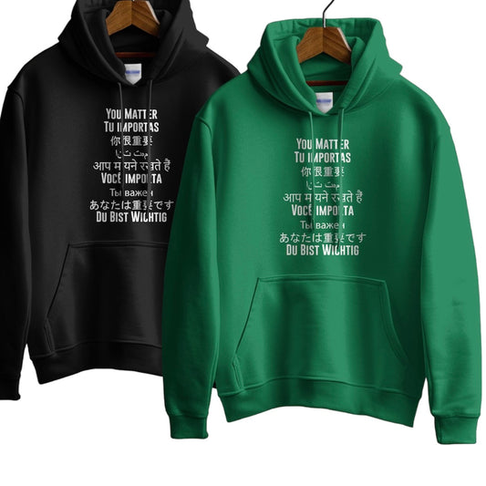 You Matter Hoodie in 9 Languages