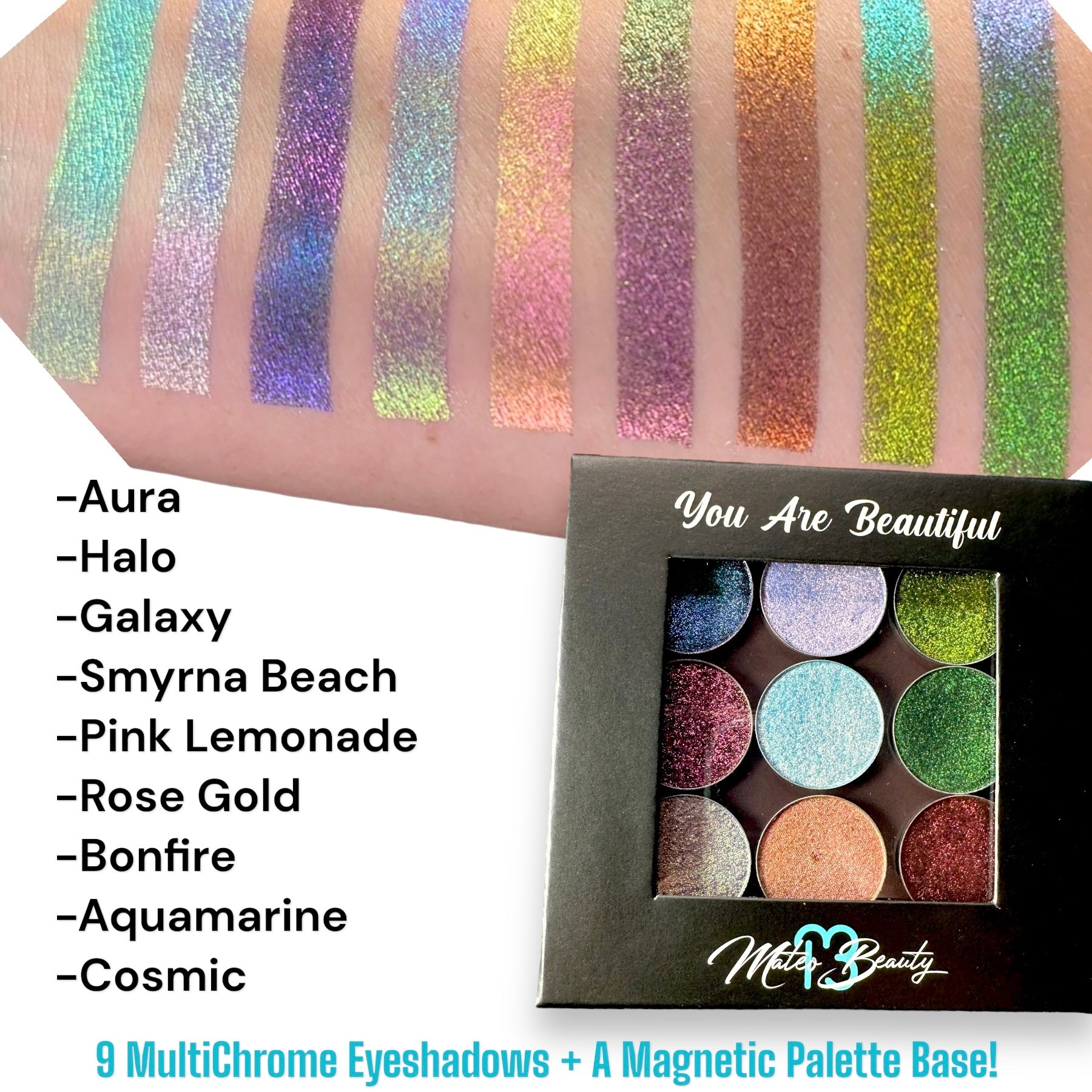 Multichrome top eyeshadow set