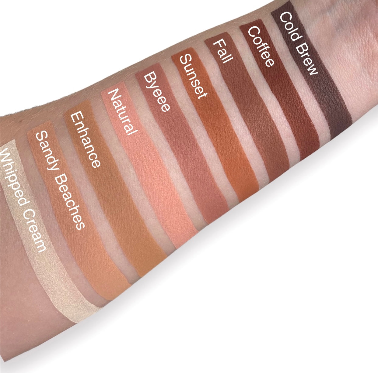 cold brew coffee fall sunset byeee natural enhance sandy beaches whipped cream natural matte eyeshadow swatches