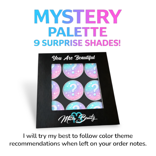 Mystery Eyeshadow Palette | Magnetic Palette | 9 Assorted Eyeshadow Pans