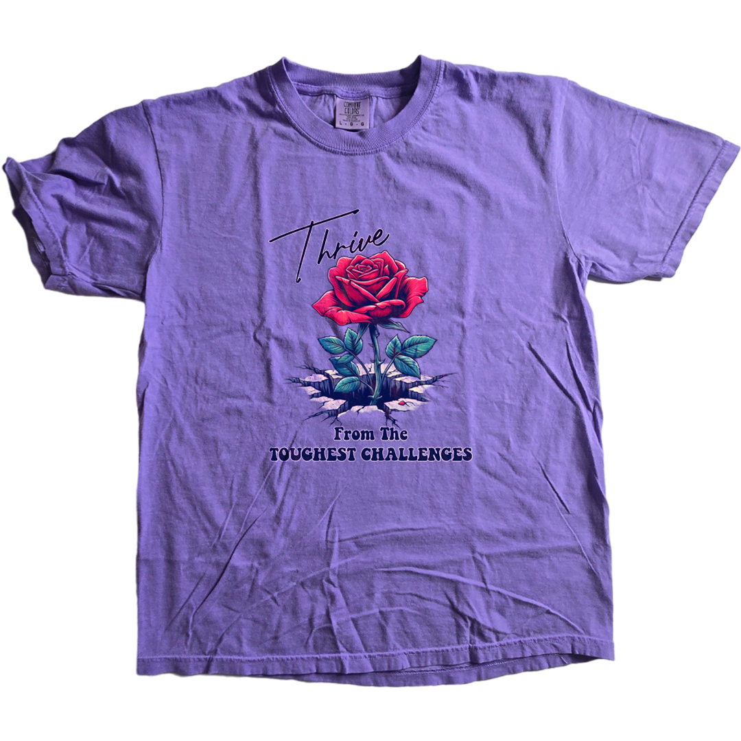 'Thrive' Rose Mental Health TShirt