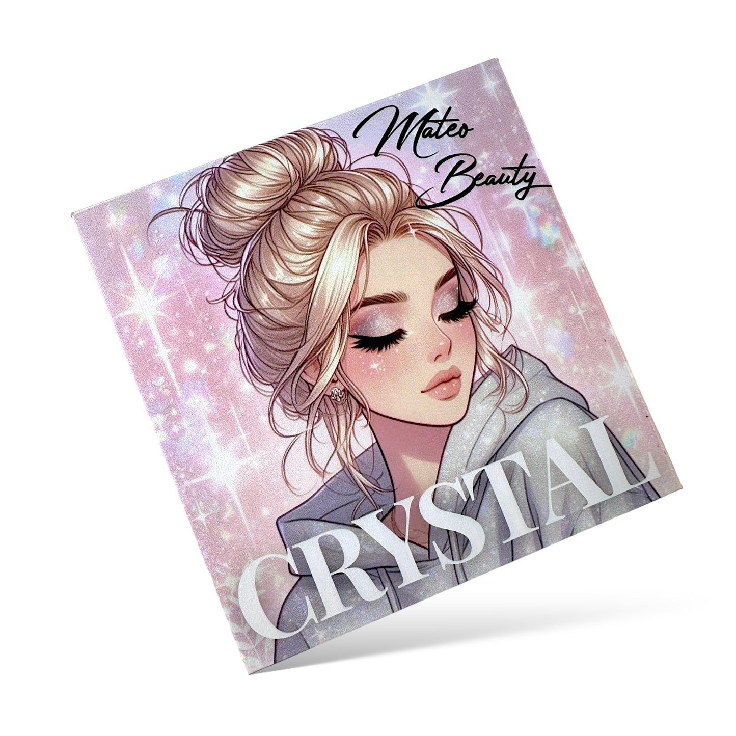 Crystal shimmer and glitter viral trending eyeshadow palette - Ashley Mateo Beauty Cosmetics