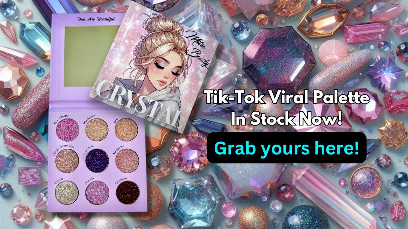 crystal eyeshadow palette glitter and shimmer banner